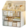 Large Makeup Organizer Countertop Vanity Organizer Cosmetic Organizer Makeup Storage Box Bathroom Counter Organizer Perfume Skincare Organizers Gift Women Girls Clear Design Easy Visibility