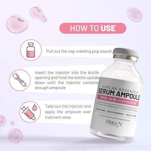 BR?UN Total Care Complex Ampoule ? Retinol Peptide Hydrating Serum for Face and Body, Use with or without Derma Pen (Not Included), 1.18 fl.oz