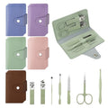 Colorful Nail Clippers Set with 7 Tools - 30 Pack, Pink Blue Green Purple Brown