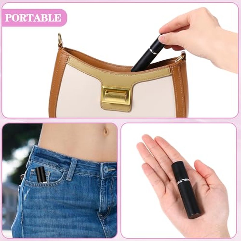 35 Pcs Refillable Perfume Bottle Travel Mini Atomizer Refillable Spray Bottles Portable Bottle Perfume Spray with 35 Pieces Refill Pump Transfer Tool(5ml)
