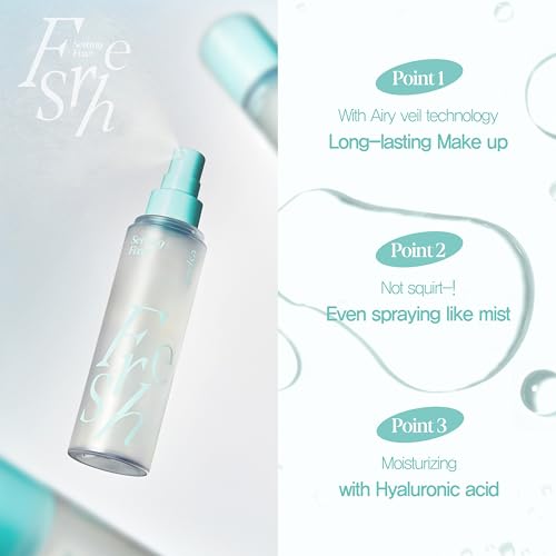 Makeup Fixing Spray with Hyaluronic Acid - Long-lasting & Refreshing - 3.38 Fl Oz - Vegan & Dermatologically Tested - Variation: Makeup Spray