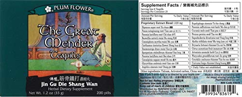 The Great Mender Teapills 200 Pills for Trauma Recovery & Pain Relief