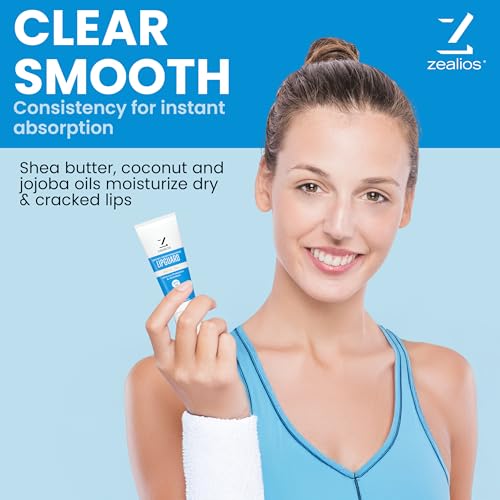 Zealios LipGuard Lip Balm 0.25 FL Oz Pack of 3 - SPF 28 UVA/UVB Protection - Hydrating Sunscreen Lip Balm for Dry and Cracked Lips - Paraben Free with Coconut & Jojoba Oils - Easy Lip Applicator