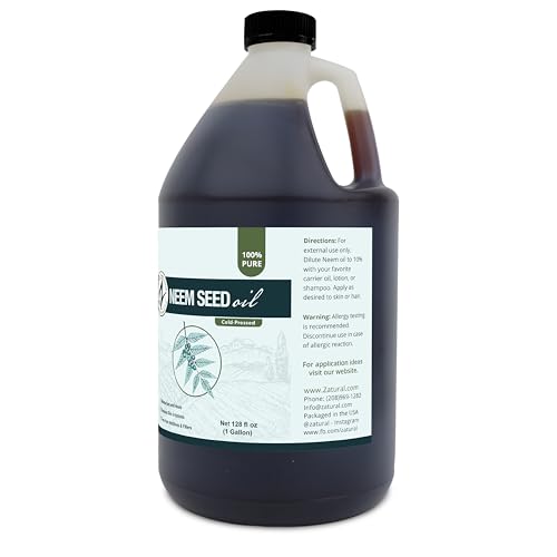 Neem Seed Oil - 128 Fl Oz Pure Cold Pressed Skin & Hair Conditioner - Variation of THIS listing