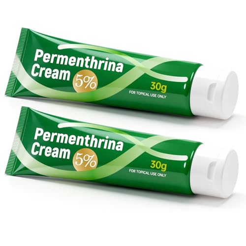 Permenthrina Non-Irritating Cream 5%, 2 Pack, For All Skin Types, 1oz