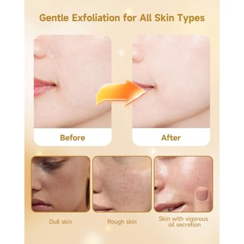 Peel Shot Glow Rice Ampoule Duo, Black and White Rice Peeling, Soft Rice Exfoliating Face & Body Scrub, Gentle Peel & Deep Hydration, Rice Exfoliant Serum (Black and White Rice, 7.04 FL.OZ)
