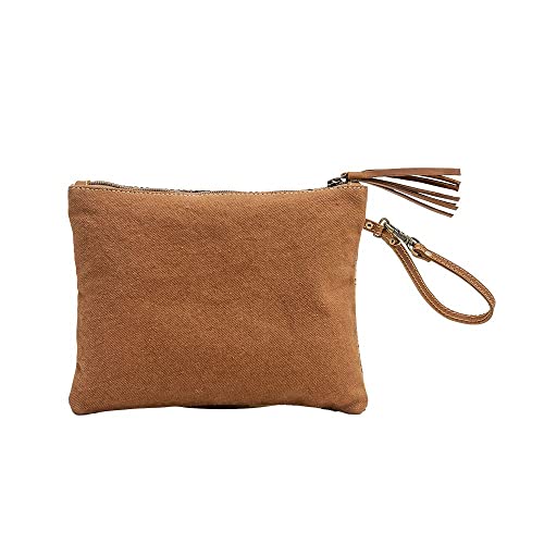 Myra Bag Cacnea Hope Pouch - Western Travel Cosmetic Organizer with Leather Strap