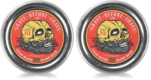 Cigar Vanilla Scent Beard Balm - 2 oz. Pack of 2, Tames & Conditions Beards