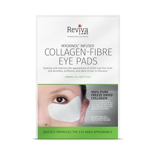REVIVA LABS Collagen Fibre Eye Pads, 6 CT