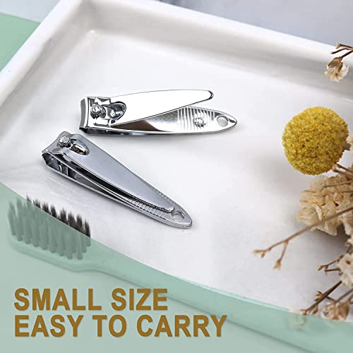 Stainless Steel Nail Clippers, 200 Pack Individually Wrapped, Bulk for Homeless, Shelter, Air Bnb, Hotel