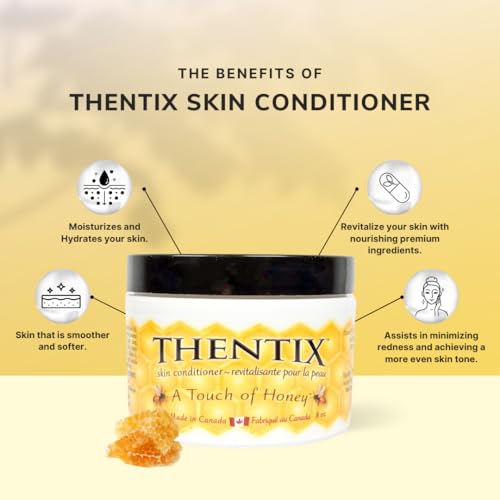 Thentix Skin Conditioner 8oz Pack of 1 - Non-Greasy, Unscented Moisturizer for Sensitive Skin