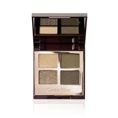 Charlotte Tilbury Luxury Palette Eyeshadow - Shimmer, Metallic & Satin Matte Eyeshadow Quad with a Rich Powder Formula - Includes 4 Complementary Shades