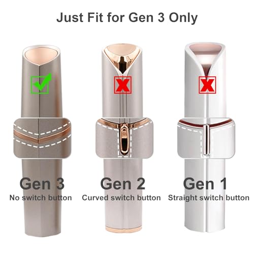 Replacement Heads Generation 3 for Flawless Facial Hair Remover Gen 3, Double Ring Replacement Blades for Flawless Gen 3 Device Only