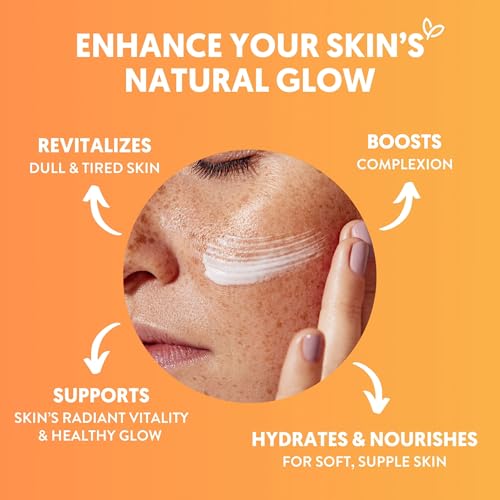 By Nature Vitamin C + Collagen Face Cream Cleanser - Daily Makeup Remover and Facial Wash from New Zealand (7 Oz)