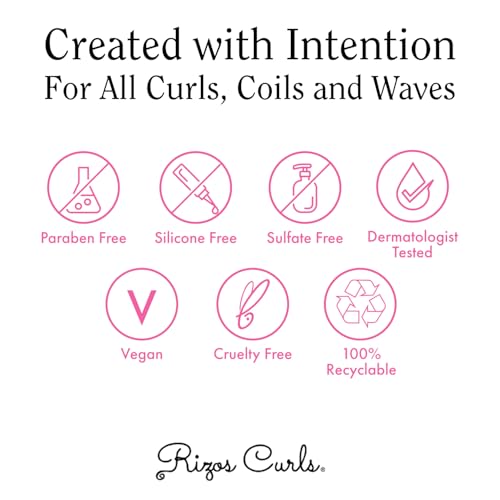 Rizos Curls Curl Defining Cream & Light Hold Gel for Bouncy, Frizz-Free Curls