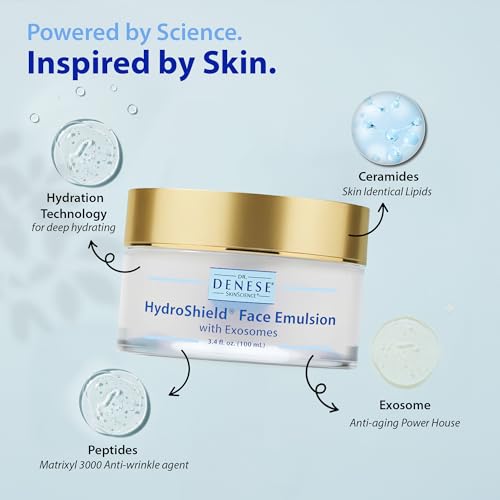 Dr. Denese HydroShield Face Emulsion with Exosome - 3.4 oz Hydrating Night Moisturizer