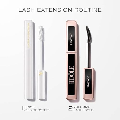 Lanc?me Cils Booster XL Mascara Primer & Lash Id?le Black Mascara Duo - Lash-Lifting & Priming Full Size Makeup Set - For Lifted, Lengthened & Voluminous Lashes