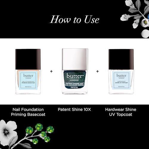 butter LONDON Patent Shine 10X Nail Lacquer Polish - Gel-Like Finish & Chip-Resistant Nail Lacquer Helps Protect & Strengthens Nails - Vegan & Cruelty-Free