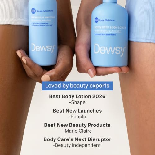 Dewsy Ceramide Body Lotion for Dry Skin, Fresh Clean - 16 oz