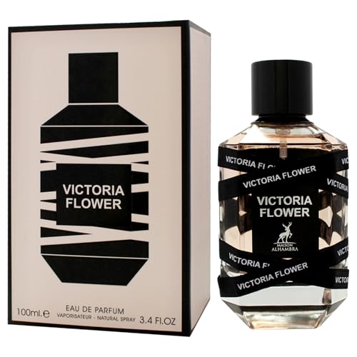 Victoria Flower Eau de Parfum Spray for Women 3.4 oz - Long-Lasting Floral Fragrance