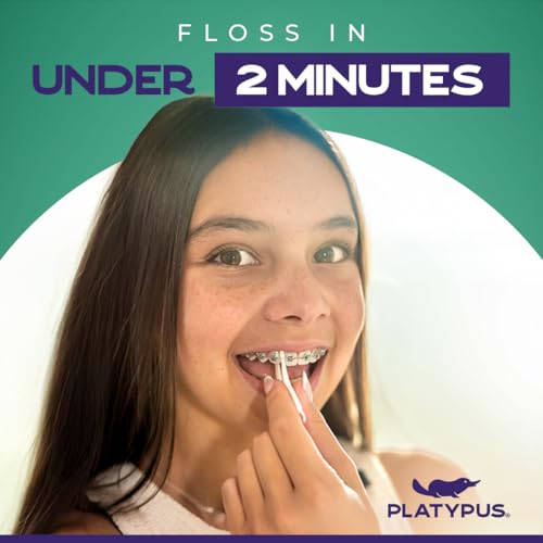 Platypus Orthodontic Flossers for Braces - 30 Count Pack of 5, Dentist Recommended