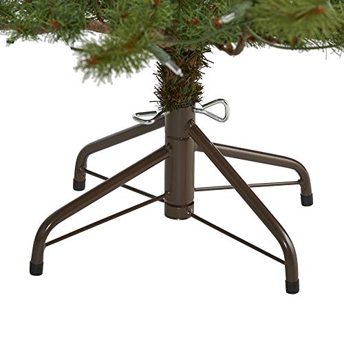 4ft Pre-Lit Artificial Christmas Tree with 100 Clear Lights - Realistic Faux Pine
