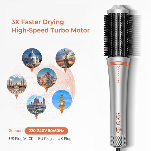 StyleFi XL 1500W Volumizer Hair Dryer Brush for Thick & Curly Hair