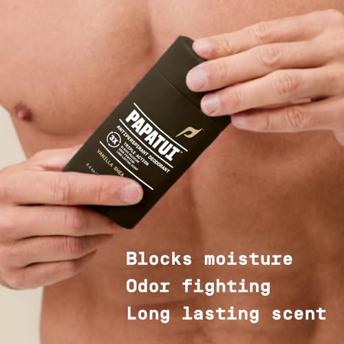 Papatui Triple Action Men’s Antiperspirant Deodorant Vanilla Shea 2.6oz Pack of 3