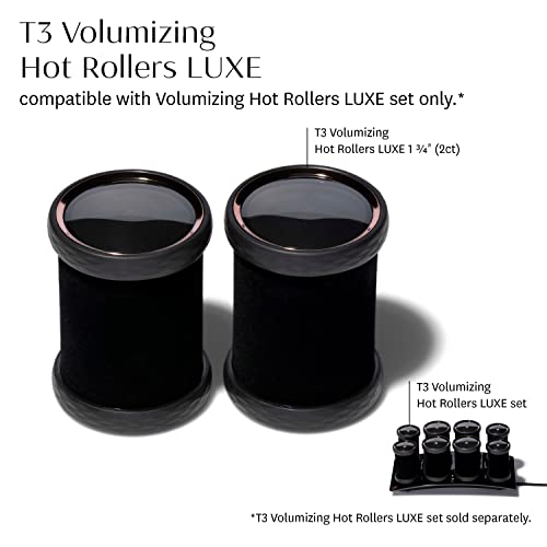 T3 Volumizing Hot Rollers LUXE Set for Long-Lasting Hair Volume & Shine