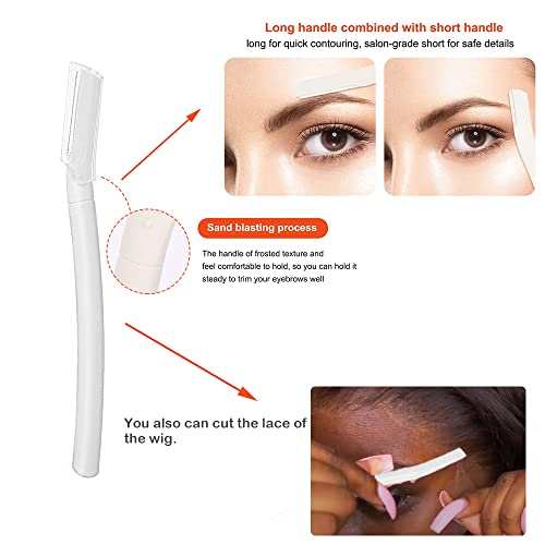 Wig Kit for Lace Front Wigs for Beginners 9PCs, Hair Wax Stick to Lay Hair, Lace Melting Elastic Band for Wigs, Eyebrow Razors, Tweezers, Edge Brush, Wig Grip Headband