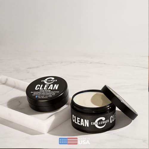 Challenger Fragrance-Free Hair Pomade Combo 4.5 Fl Oz - Medium Firm Hold, Natural Finish, Water Soluble, Travel Size