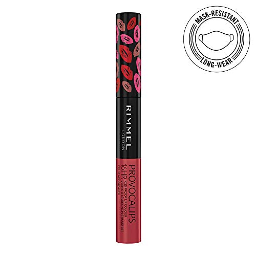 Rimmel London Provocalips 16hr Kiss-Proof Lip Color Bundle - 430 Wish Upon A Berry & 750 Heart Breaker, .14 fl.oz. Each