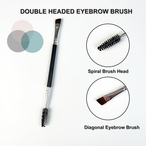 Eyebrow Razor, Hysotok Eyebrow Trimmer Kit with Stainless Steel Eyebrow Scissors Eyebrow Tweezers and Dual Angled Eyebrow Brush for Precise Eyebrow Grooming for Women