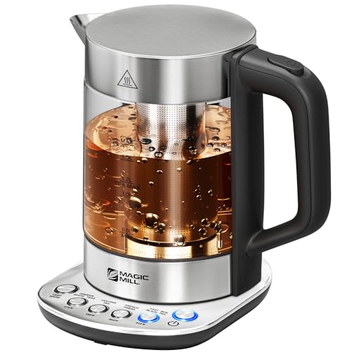 Electric Kettle with Tea Infuser 1.7L, Temperature Control, Rapid Boil, BPA Free