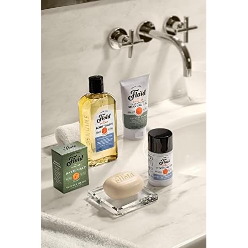 Floid Vetyver Splash Transparent Shaving Gel, 5.4 FL Oz, Made in ITALY