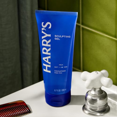 Harry's Hair Gel for Men - 6.7 Fl Oz Pack of 3 - Strong Hold, Alcohol-Free, Polished Finish