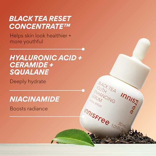 Anti-Aging Face Serum with Black Tea and Niacinamide for Radiance & Firmness