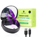 UV Retainer Case with Disinfection for Invisalign & Mouth Guards - Black UV (1 Box)