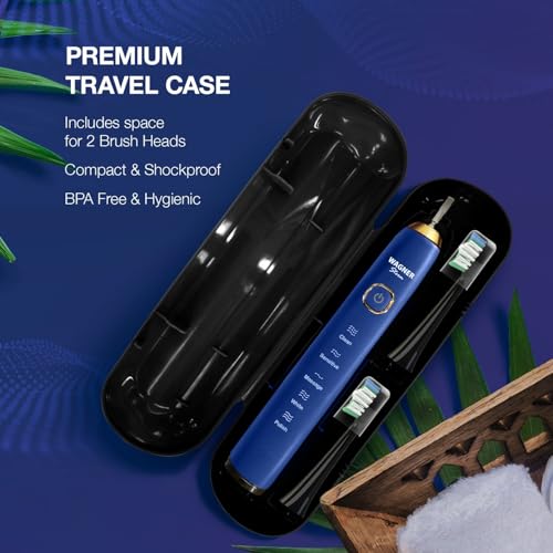 Electric Toothbrush with 5 Modes & 8 Soft Brush Heads - Waterproof & Portable