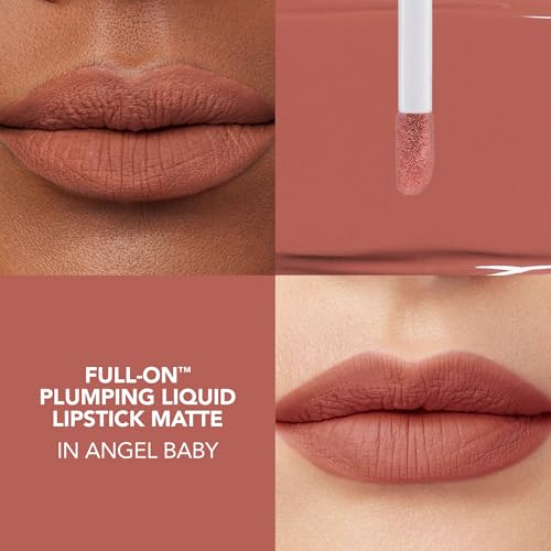 Buxom Full-On Plumping Liquid Lipstick - 0.12 oz, Nude Pink, Angel Baby