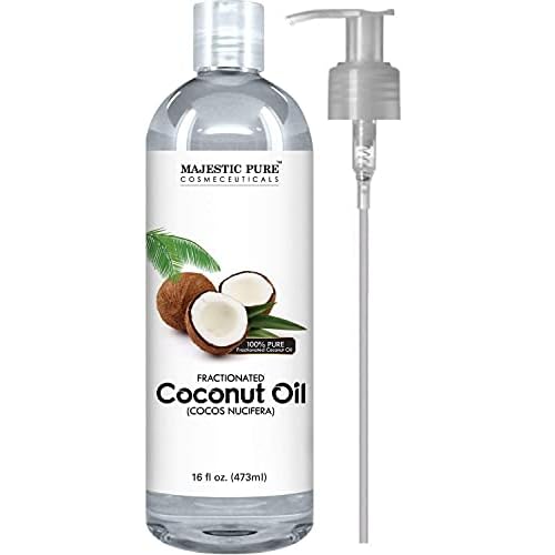 MAJESTIC PURE Fractionated Coconut Oil (16 oz) and Beard Oil (2 fl oz) Bundle