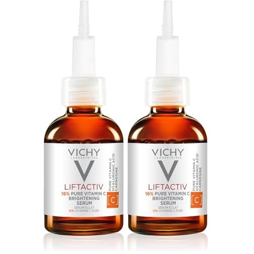 Vichy LiftActiv Vitamin C Serum For Face, Brightening Serum With Pure Vitamin C + Hyaluronic Acid + Vitamin E, Reduces Fine Lines, Smooths Skin Texture, Improves Radiance, Anti Aging