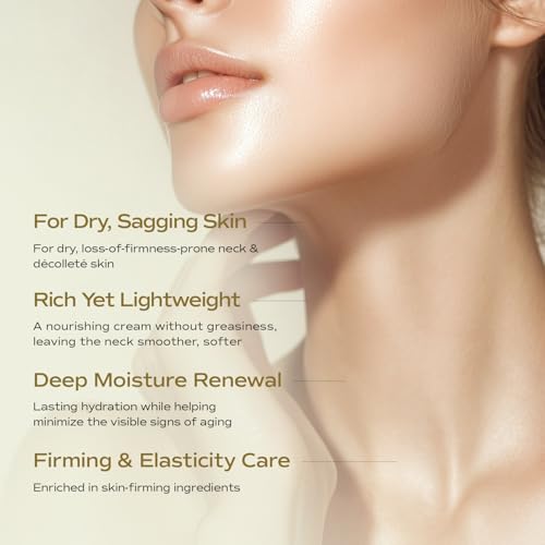 Gold Neck Cream - Firming Anti-Aging Skin Care with 24K Gold & Peptides