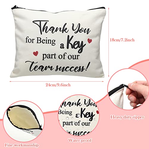 24 Pack Employee Appreciation Gifts Cosmetic Makeup Bags for Coworkers