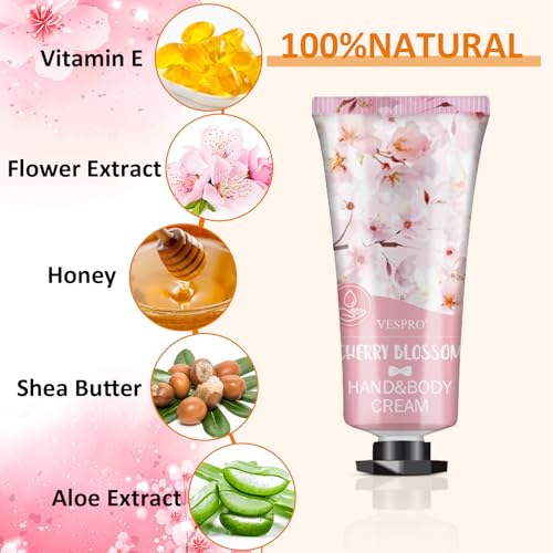 VESPRO 126 Pack Hand Cream Set, Mothers Day Gifts, Bulk Hand Lotion Travel Size for Dry Cracked Hands, Mini Hand Lotion for Easter Basket Stuffers, Bridesmaid Gifts, Employee Appreciation Gifts