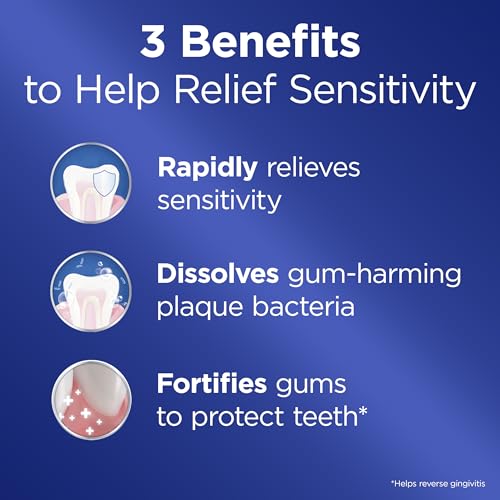 Crest Sensitive & Gum Toothpaste 4.8 oz Pack of 3 - Relieves Sensitivity, Strengthens Gums, Anticavity
