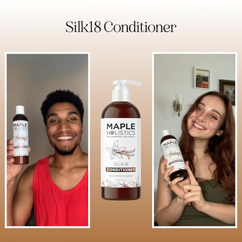 Maple Holistics Vanilla Silk Protein Conditioner for Damaged Hair 16 Fl Oz