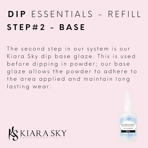 Dip Essential Refill Kit 2 oz Base and Top Coat Duo for Nails