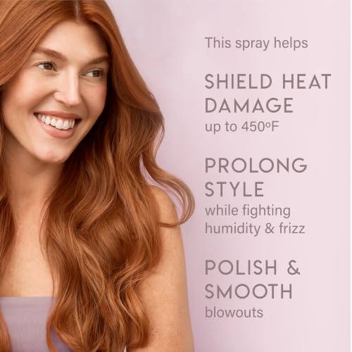 Heat Protection Spray for Hair - Nourishing Detangler & Humidity Control, 8 Fl Oz