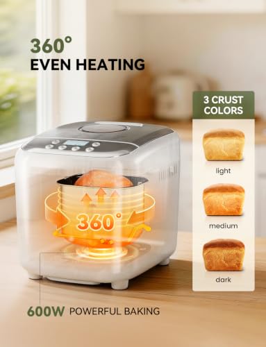 Automatic Bread Maker with 16 Programs, Large Capacity, Easy Operation